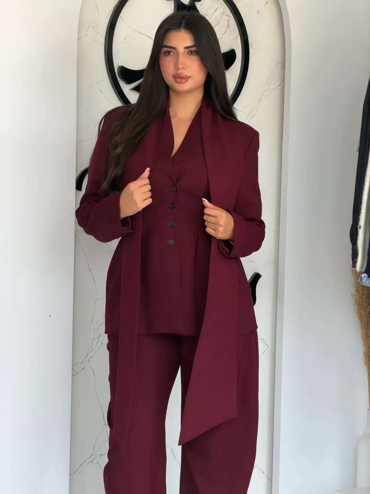 ENSEMBLE BORDEAUX ADRIANA