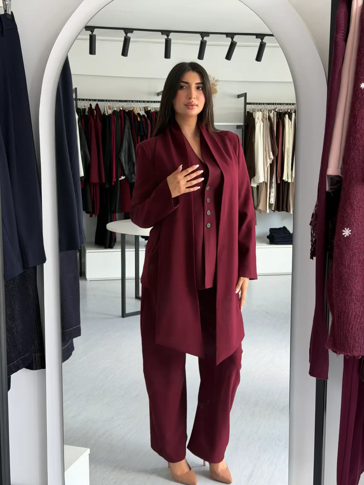 ENSEMBLE BORDEAUX ADRIANA
