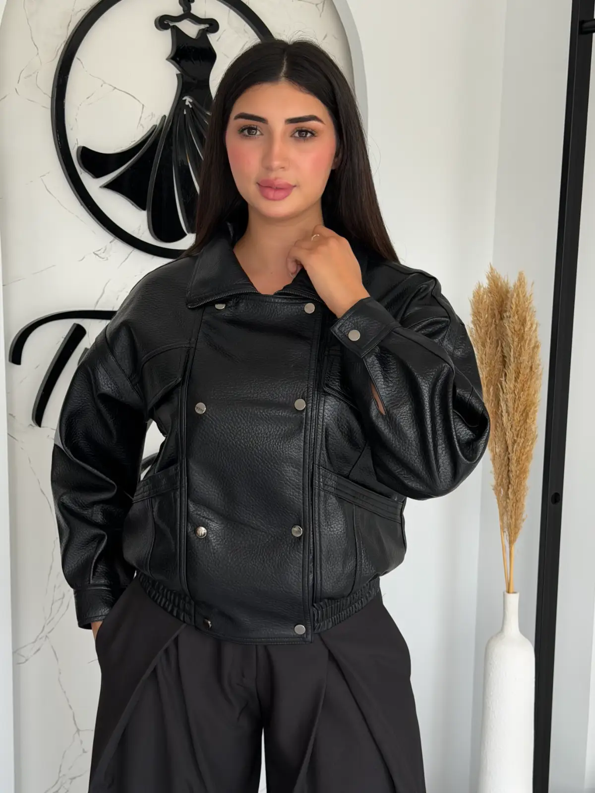 VESTE EFFET CUIR KAÏA