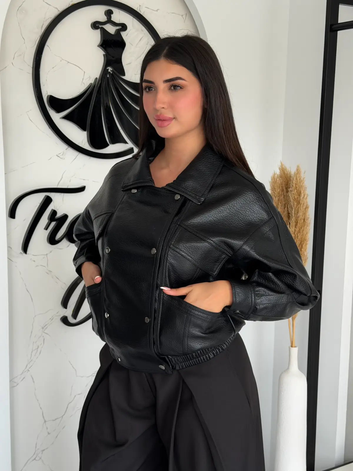 VESTE EFFET CUIR KAÏA