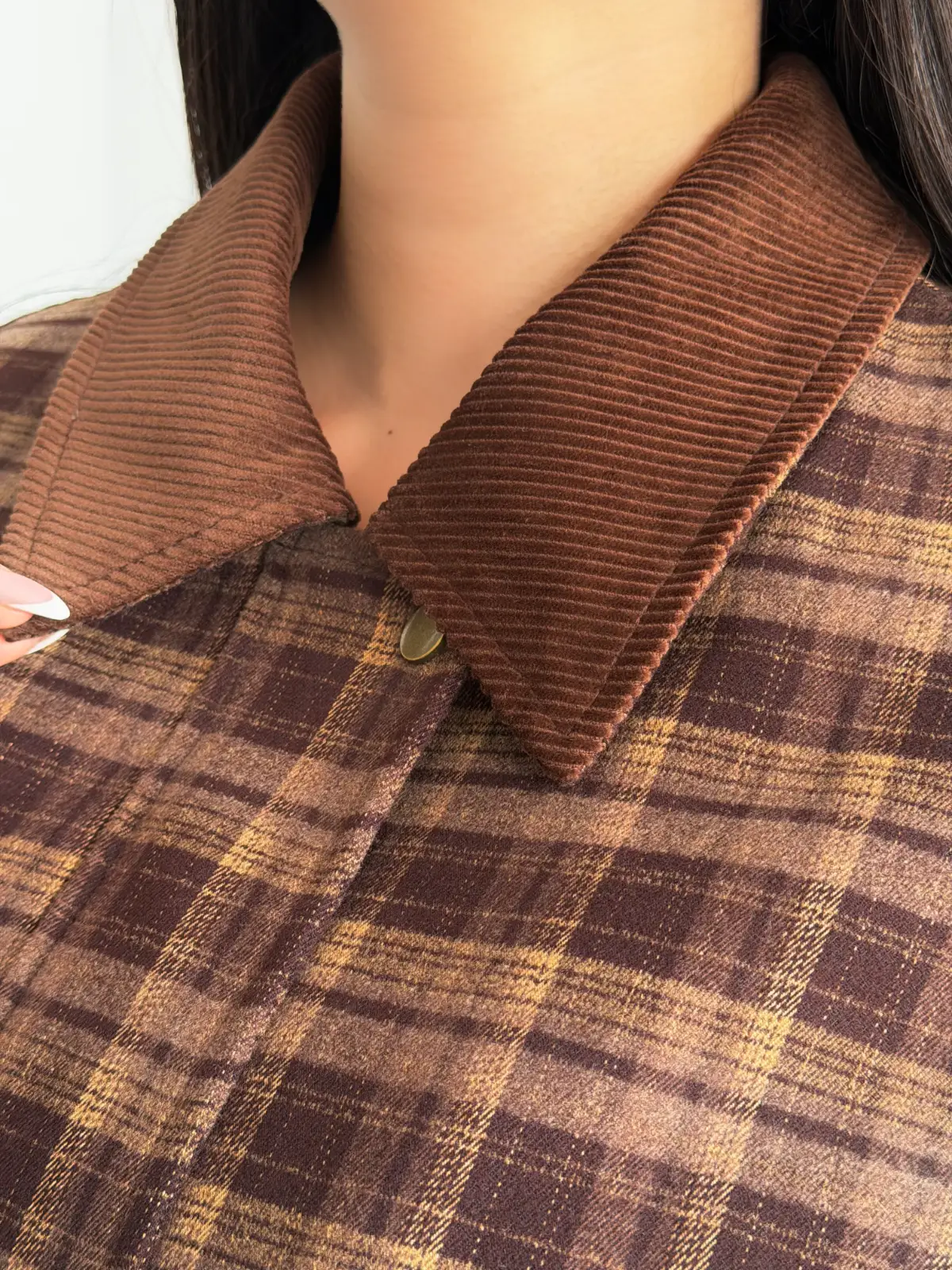 VESTE À CARREAUX CLARA