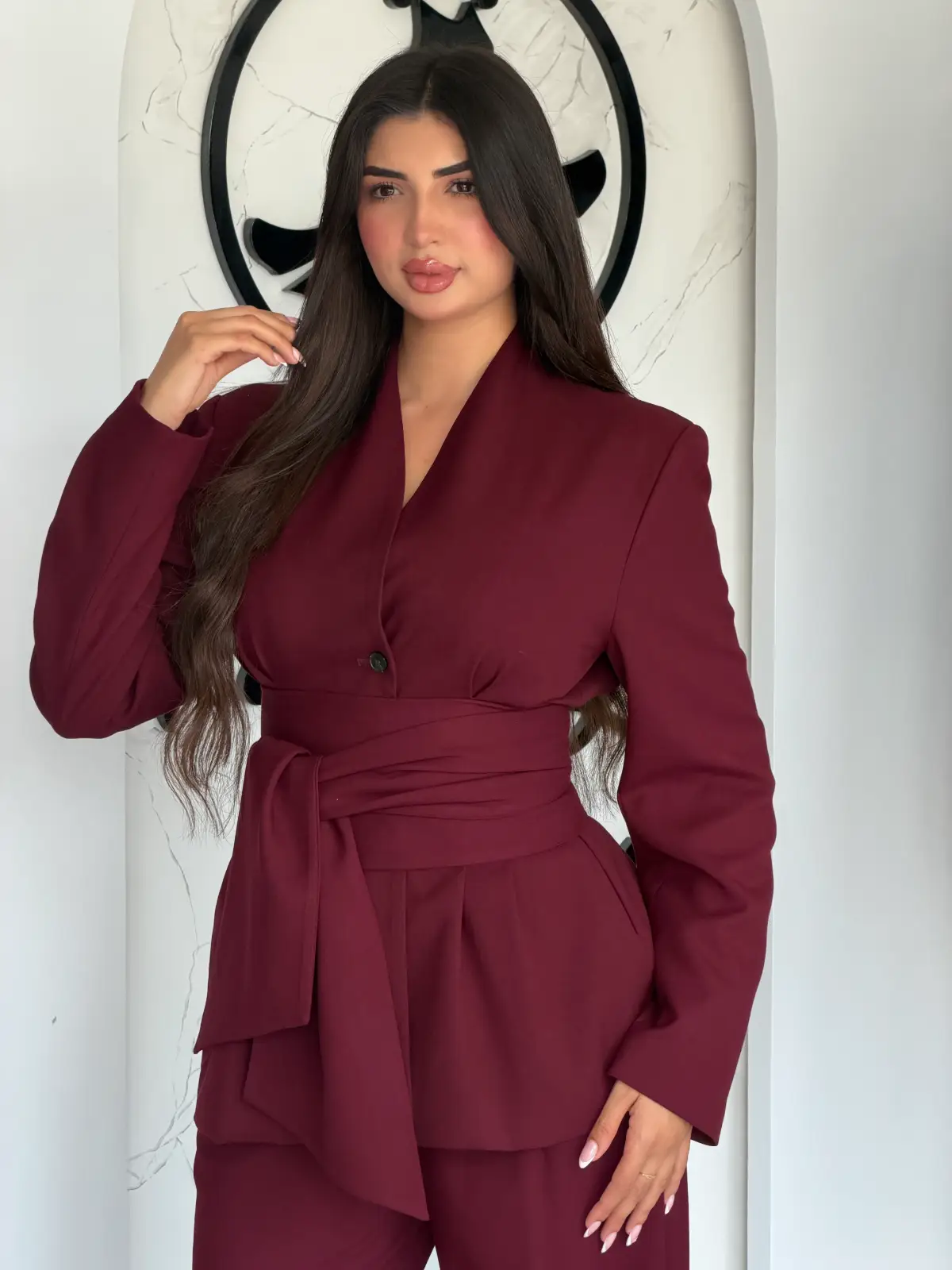 ENSEMBLE BORDEAUX ADRIANA
