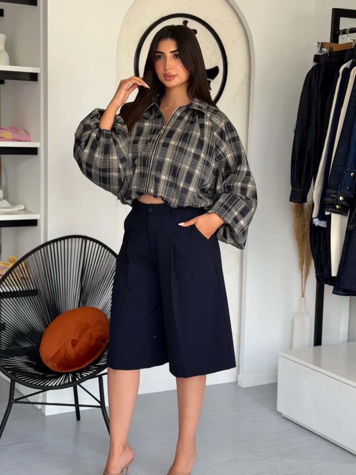 SHORT À PINCES MAËLYS