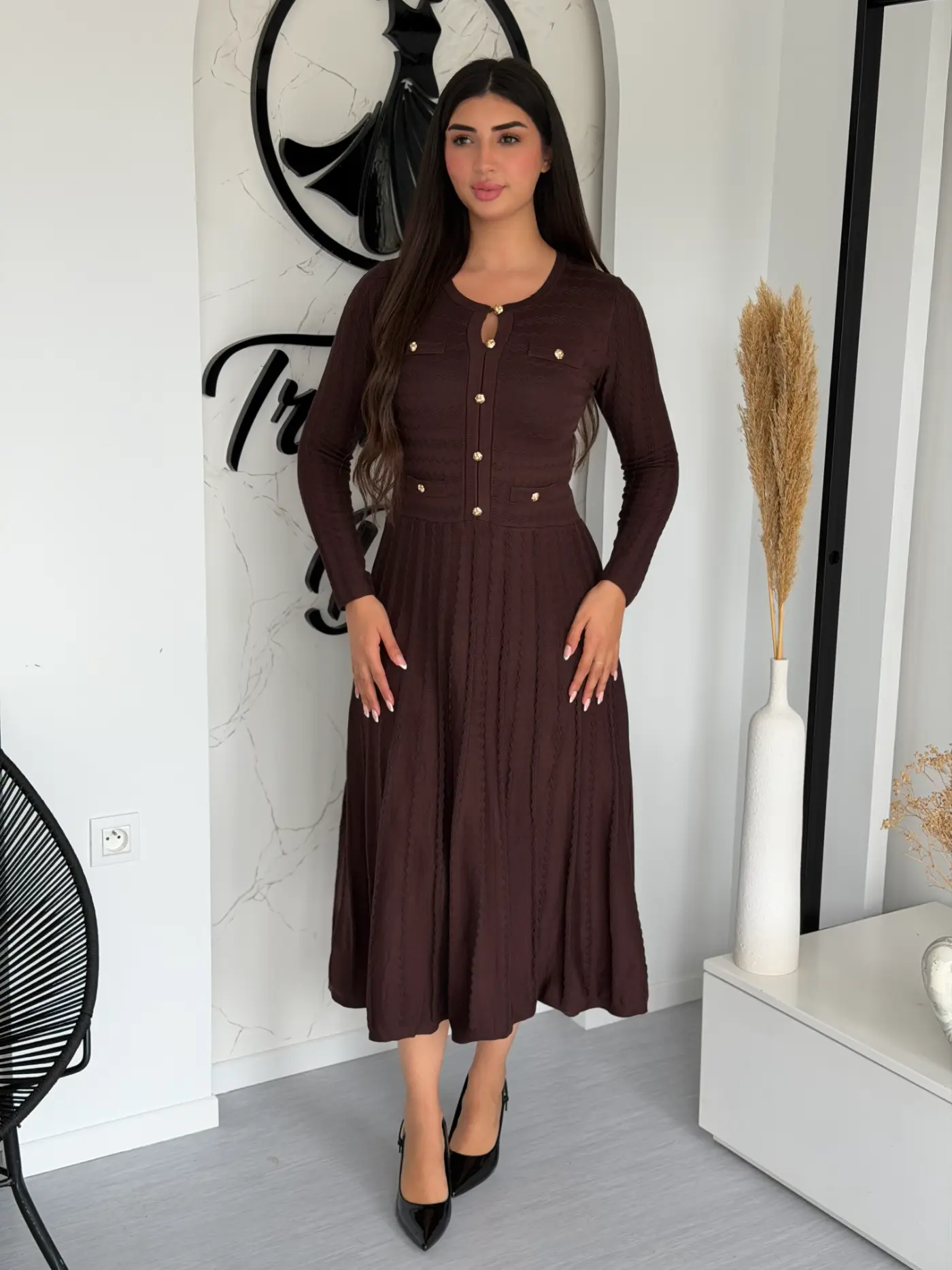 ROBE EN MAILLE JACQUARD ESMÉE