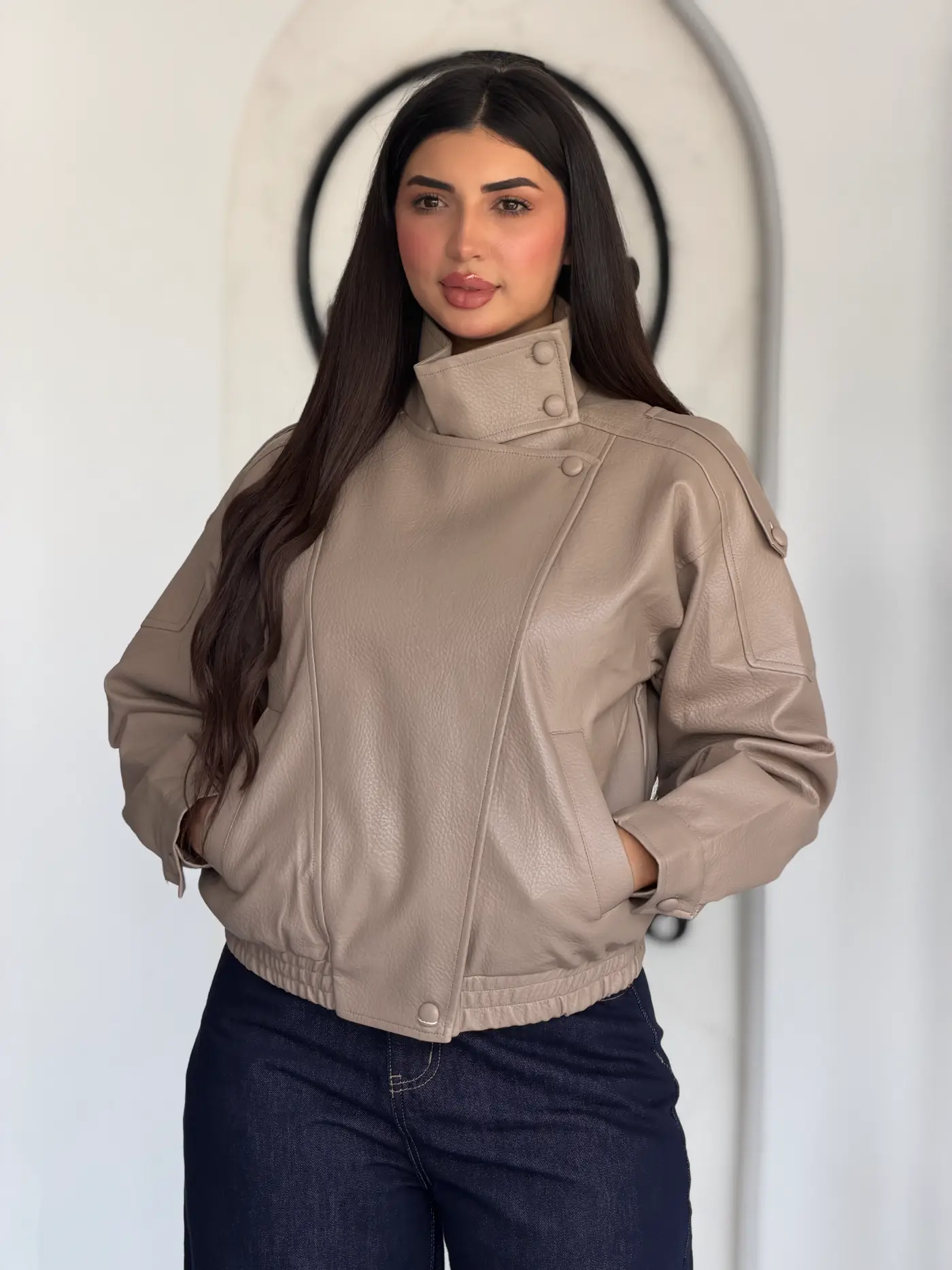 VESTE EFFET CUIR AURORA