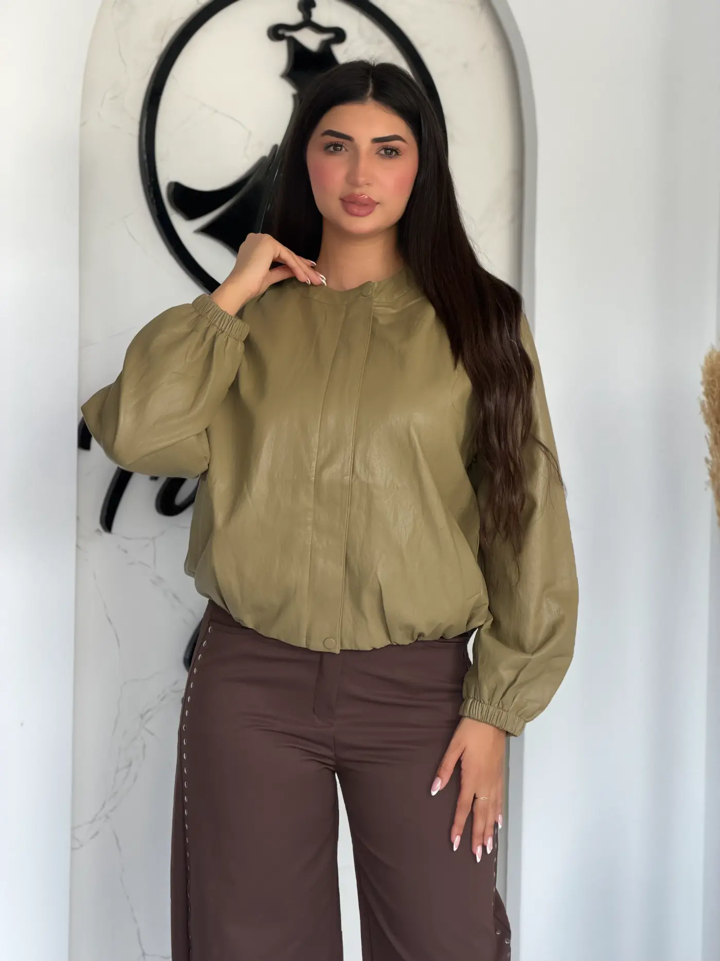 VESTE EFFET CUIR ELORA