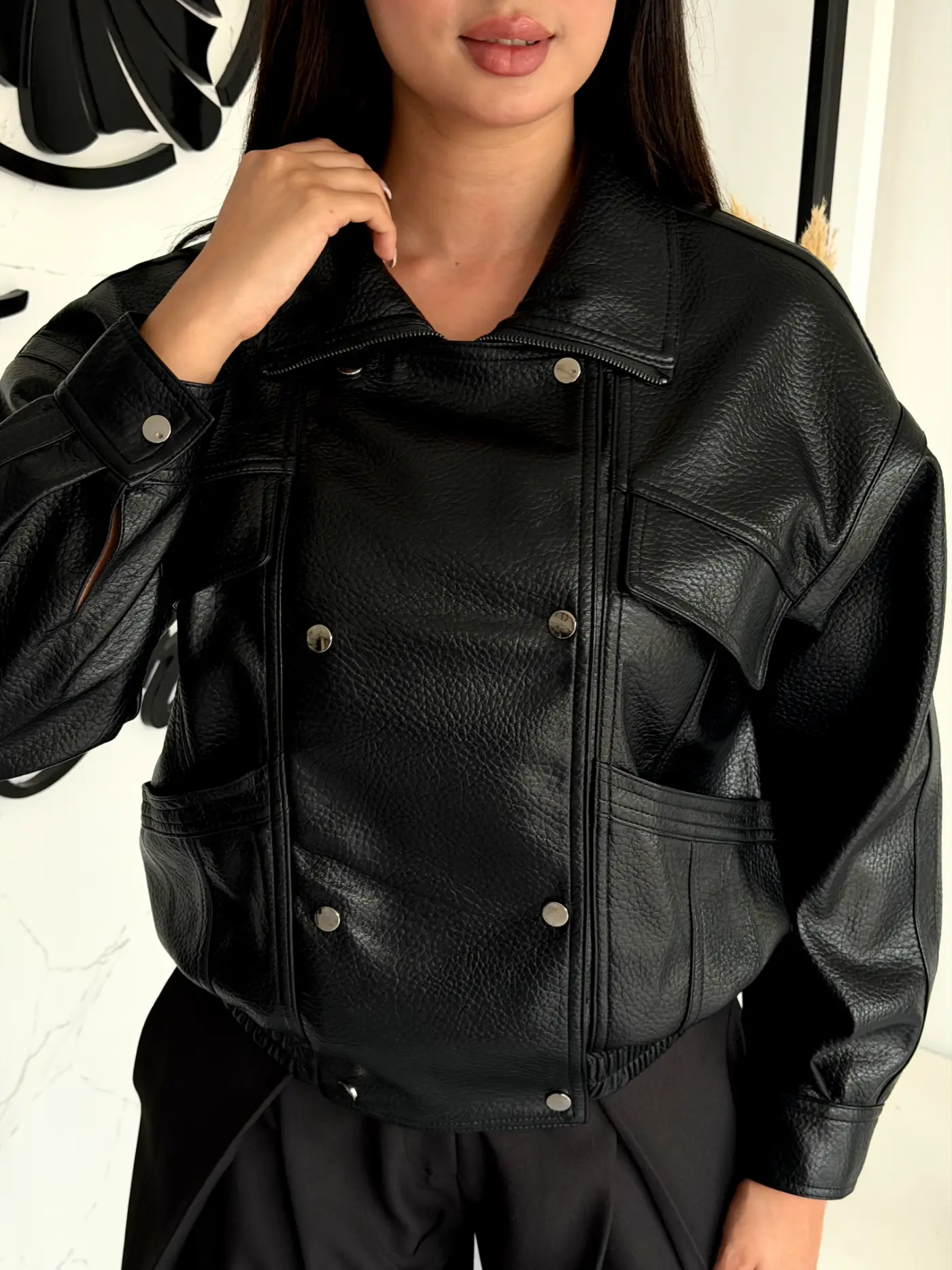 VESTE EFFET CUIR KAÏA